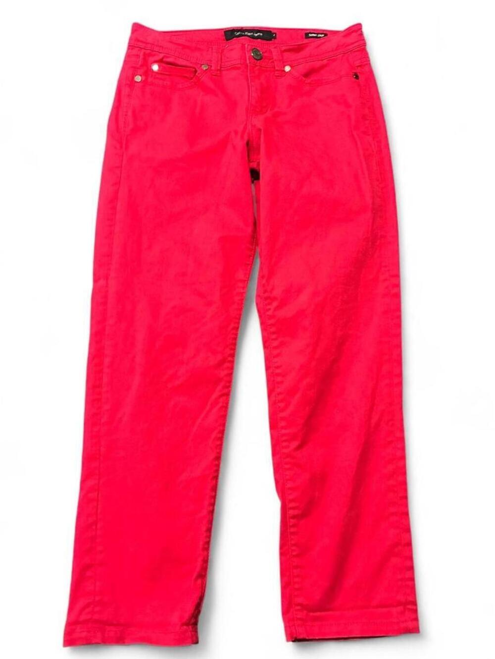 Calvin Klein Women's Red and Pink Jeans
